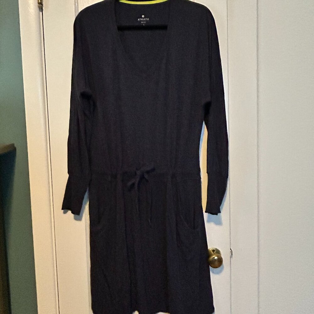 Blue Athleta Dropped Waist Casual Dress L